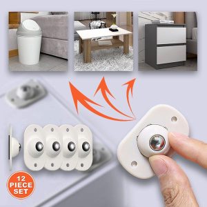 Самозалепващи се Колела за Мебели | STICKYWHEEL