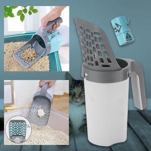 Лопатка с контейнер за почистване на котешка тоалетна | SCOOPY