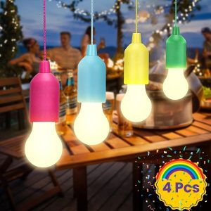 Празнични Висящи Крушки с Батерии (4 бр.) | HALOGLO