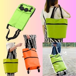 Сгъваема Пазарска Чанта С Колелца | FOLDNCARRY