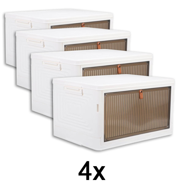 4x Кутия за съхранение с капак | ORGABOX